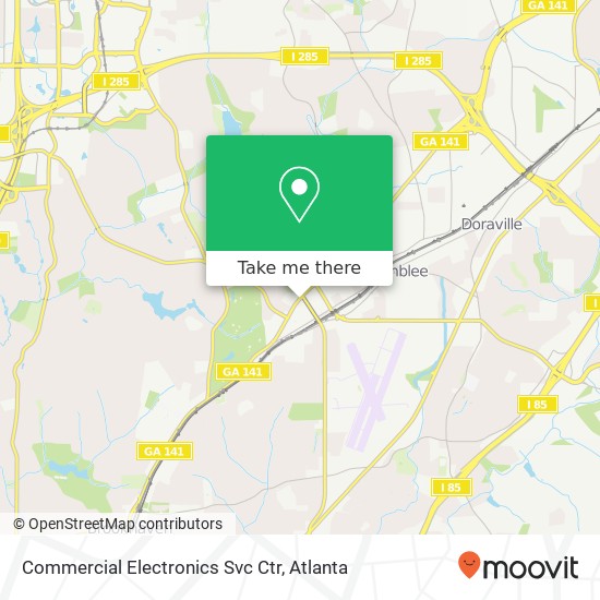 Commercial Electronics Svc Ctr map