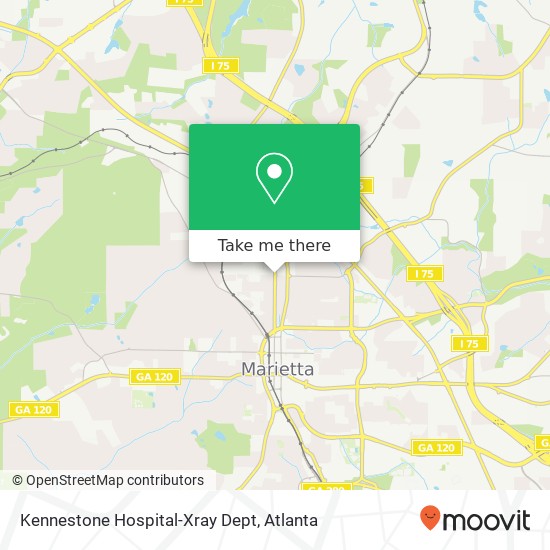Mapa de Kennestone Hospital-Xray Dept