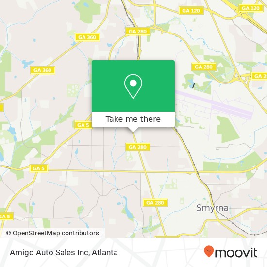 Amigo Auto Sales Inc map