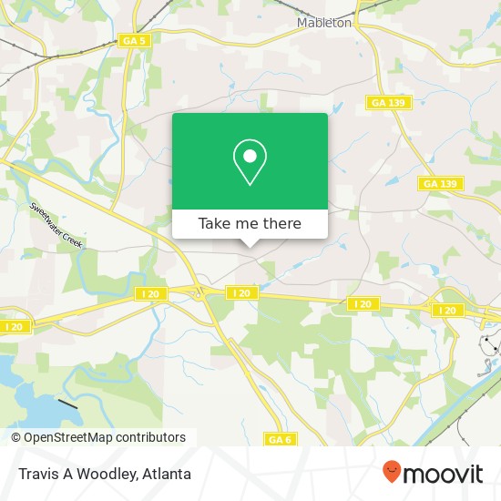 Mapa de Travis A Woodley