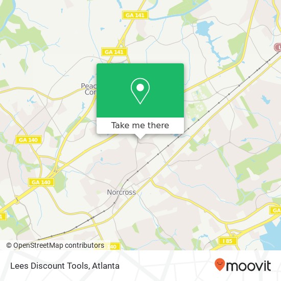 Lees Discount Tools map