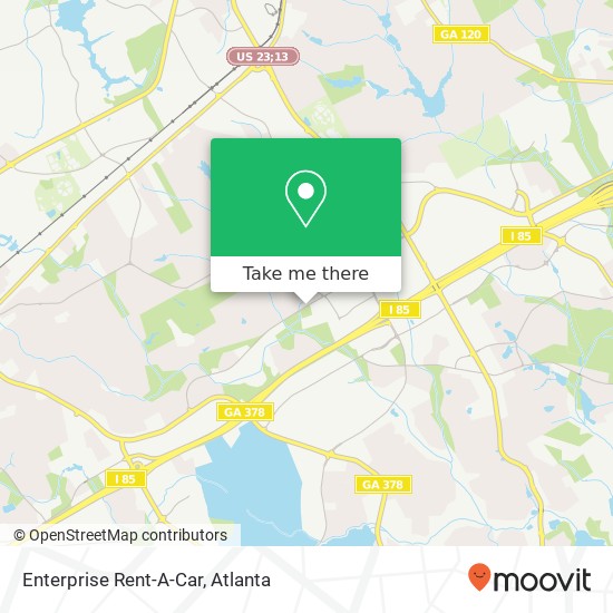 Enterprise Rent-A-Car map