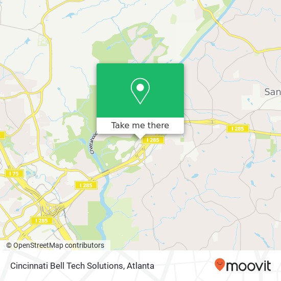 Mapa de Cincinnati Bell Tech Solutions