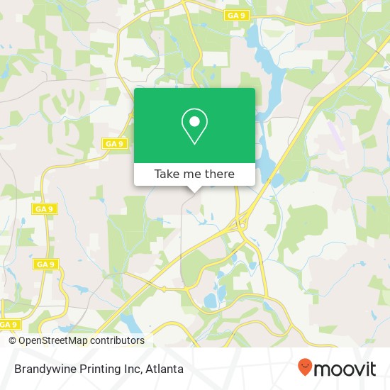 Brandywine Printing Inc map