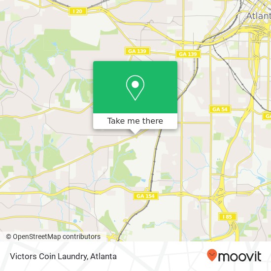 Victors Coin Laundry map