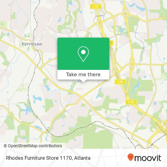 Mapa de Rhodes Furniture Store 1170