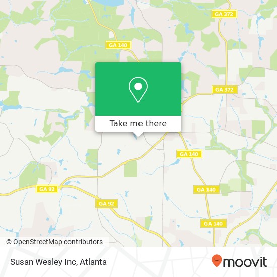 Susan Wesley Inc map