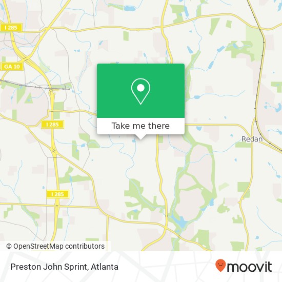 Mapa de Preston John Sprint