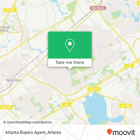 Mapa de Atlanta Buyers Agent