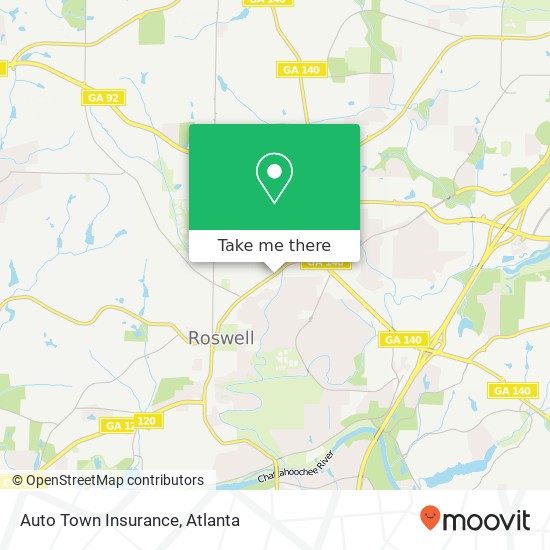 Auto Town Insurance map