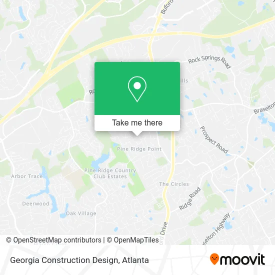 Georgia Construction Design map