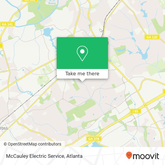 McCauley Electric Service map