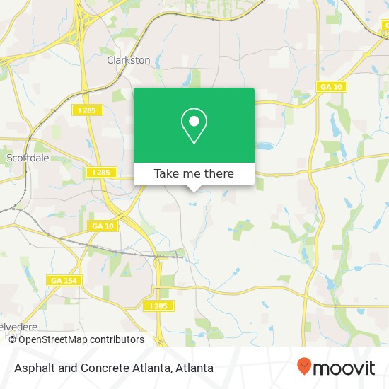 Mapa de Asphalt and Concrete Atlanta