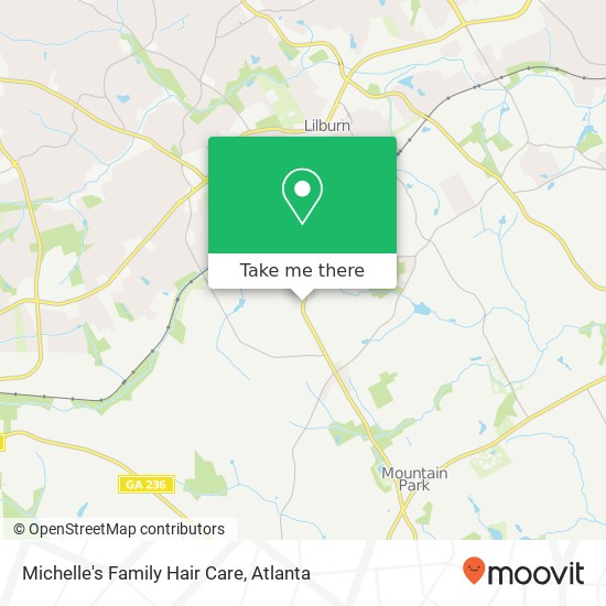 Michelle's Family Hair Care map