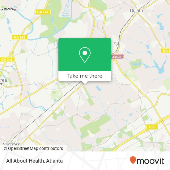 All About Health map