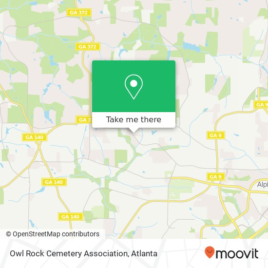 Owl Rock Cemetery Association map