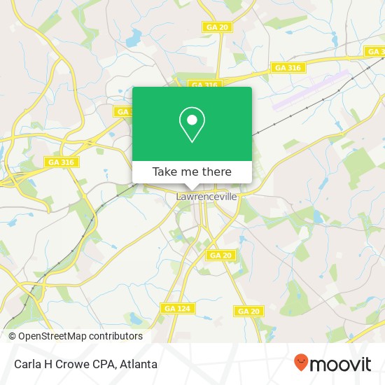 Carla H Crowe CPA map