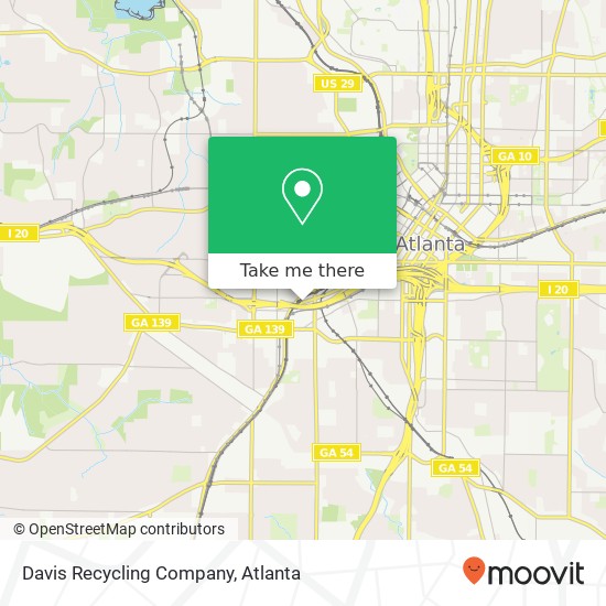 Mapa de Davis Recycling Company