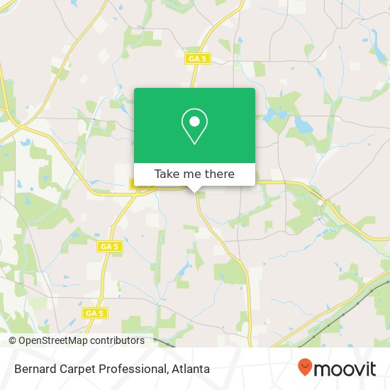 Bernard Carpet Professional map