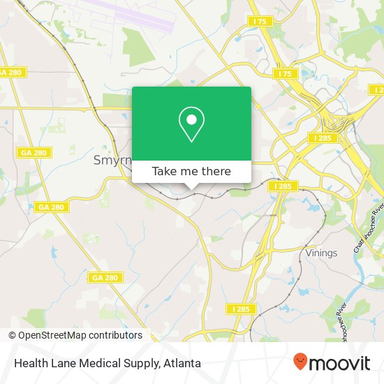 Mapa de Health Lane Medical Supply