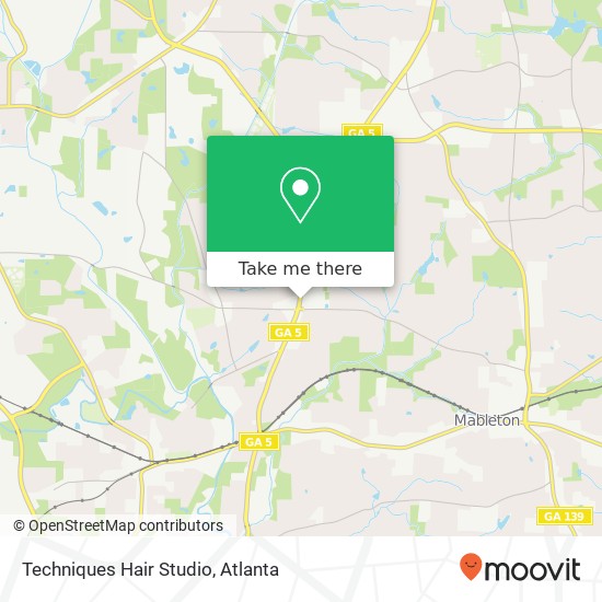 Techniques Hair Studio map