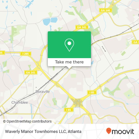 Mapa de Waverly Manor Townhomes LLC