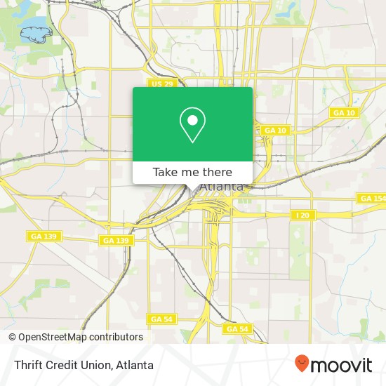 Thrift Credit Union map