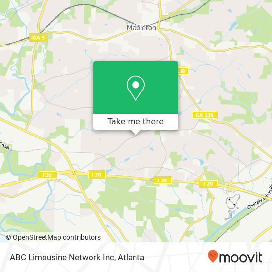 Mapa de ABC Limousine Network Inc