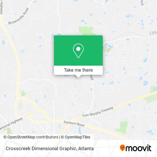 Mapa de Crosscreek Dimensional Graphic