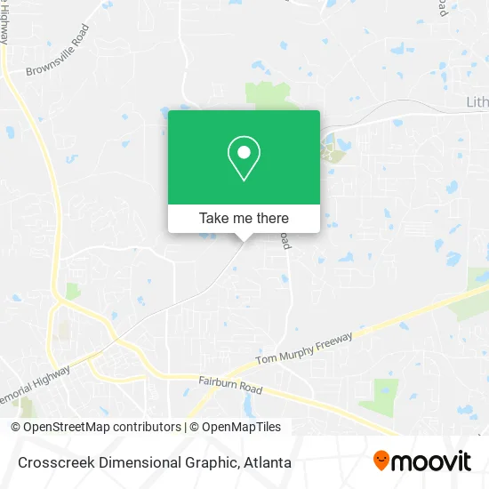 Mapa de Crosscreek Dimensional Graphic