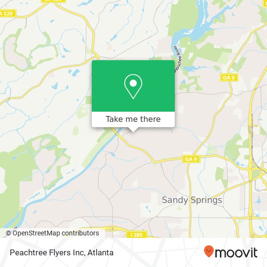 Peachtree Flyers Inc map