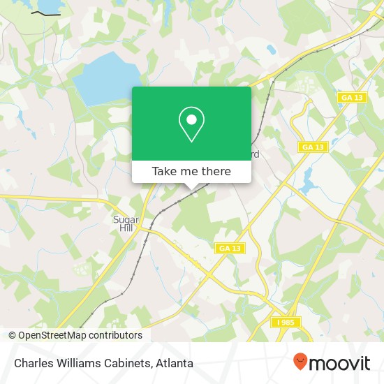 Charles Williams Cabinets map