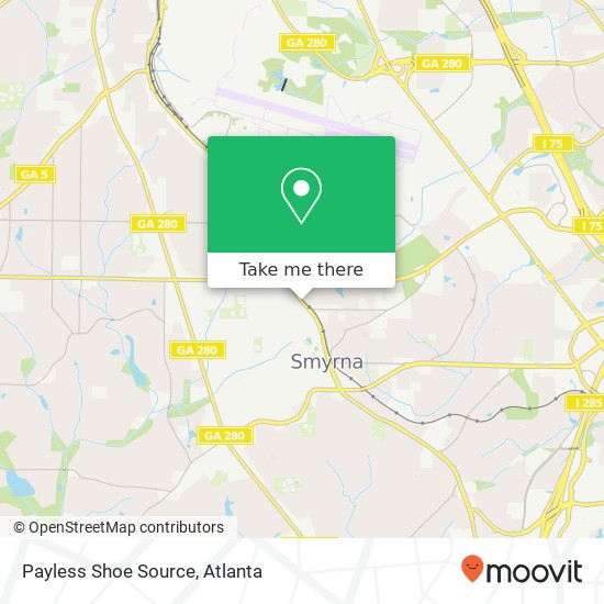 Mapa de Payless Shoe Source