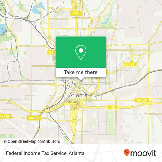 Mapa de Federal Income Tax Service