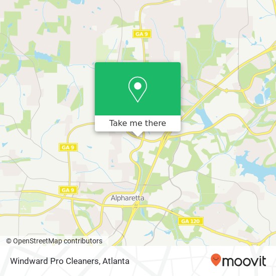 Windward Pro Cleaners map