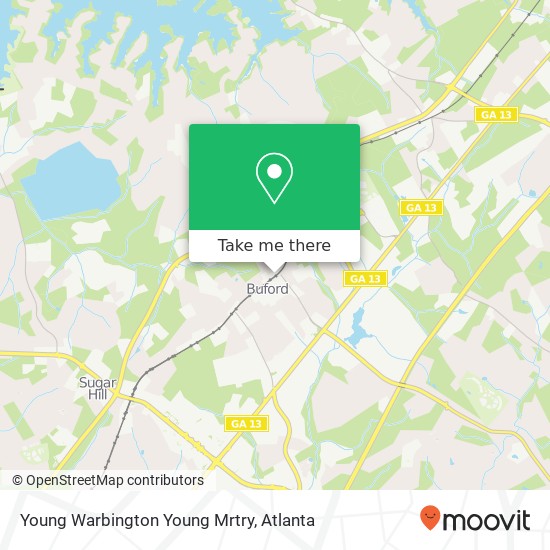 Mapa de Young Warbington Young Mrtry