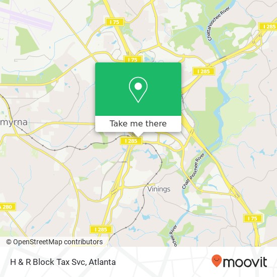 H & R Block Tax Svc map