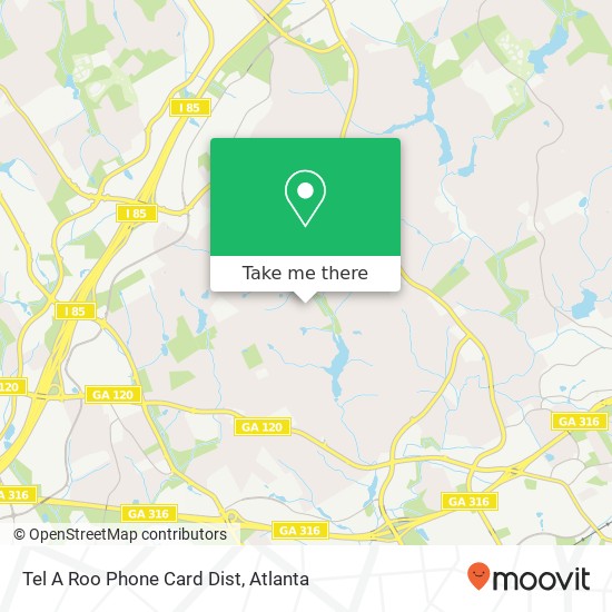 Mapa de Tel A Roo Phone Card Dist