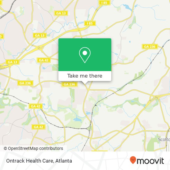 Ontrack Health Care map