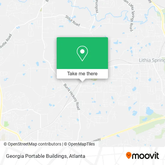 Georgia Portable Buildings map