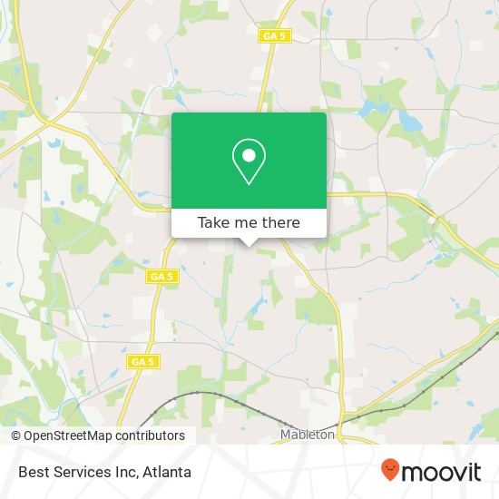 Best Services Inc map