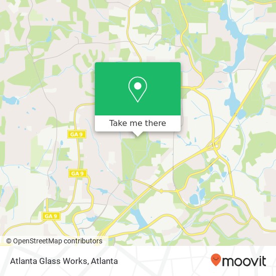 Atlanta Glass Works map