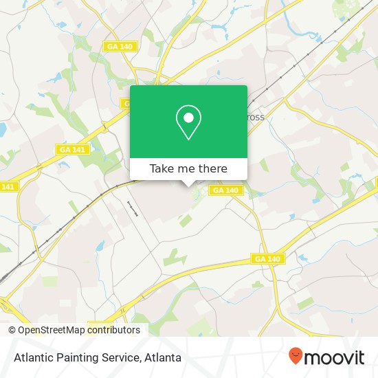 Atlantic Painting Service map