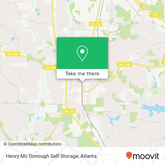 Mapa de Henry Mc Donough Self Storage