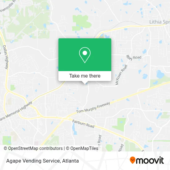 Agape Vending Service map
