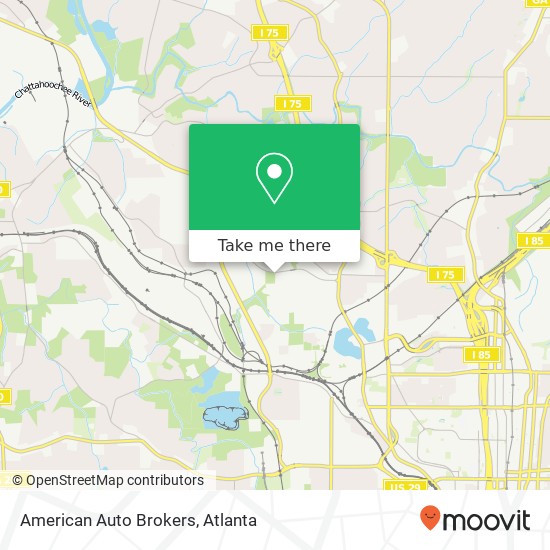 American Auto Brokers map