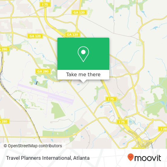 Travel Planners International map