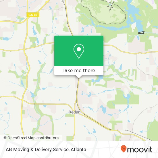 Mapa de AB Moving & Delivery Service