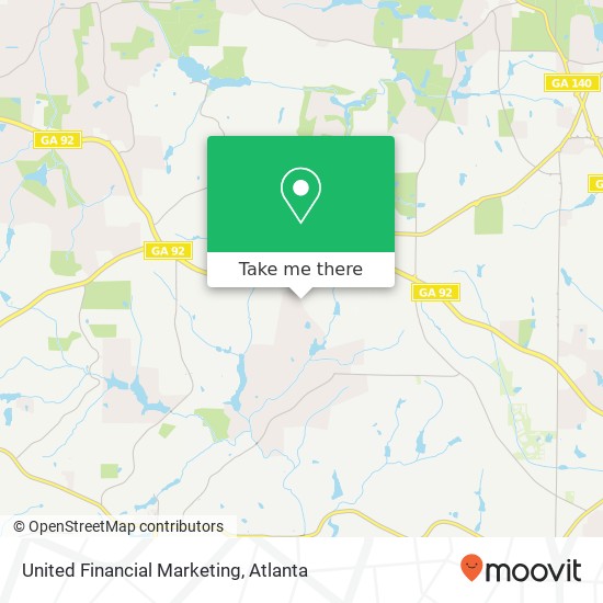 United Financial Marketing map