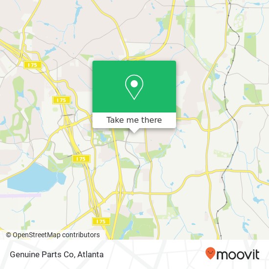 Genuine Parts Co map